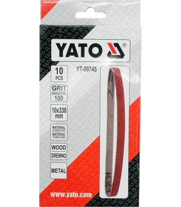 TAŚMA ŚCIERNA BEZKOŃ 10SZT P100 10X330MM
