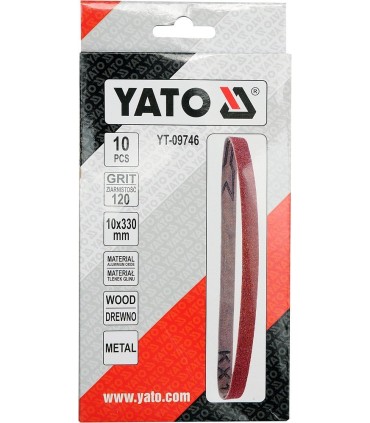 TAŚMA ŚCIERNA BEZKOŃ 10SZT P120 10X330MM