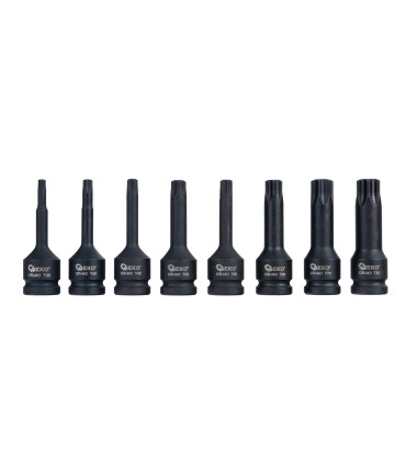 Kpl. kluczy udarowych torx 8el. 1/2" T30-T80 CR-MO (10)