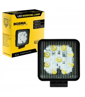 LAMPA ROBOCZA BOSMA 9XLED 12/24V 18W 1100Lm PRO.ROZ. 7664