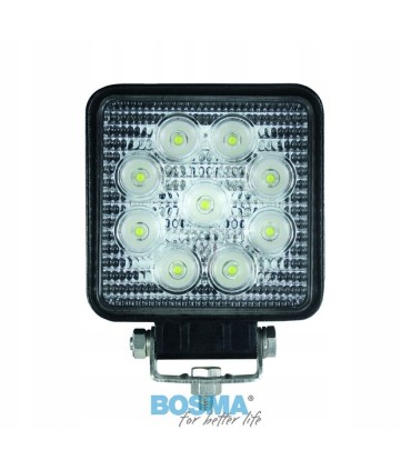 LAMPA ROBOCZA BOSMA 9XLED 12/24V 27W 1600Lm PRO.ROZ. 6100