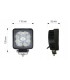 LAMPA ROBOCZA BOSMA 9XLED 12/24V 27W 1600Lm PRO.ROZ. 6100