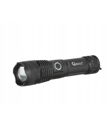Latarka taktyczna LED XHP50 15W 1800mAh 1500lm IPX3 – kartonik wystawowy (12/48)