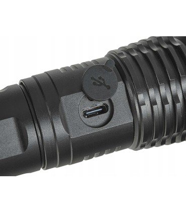 Latarka taktyczna LED XHP50 15W 1800mAh 1500lm IPX3 – kartonik wystawowy (12/48)