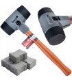 GUMOWY MŁOTEK BRUKARSKI MIĘKKI BIJAK 60MM 400MM 1,0KG