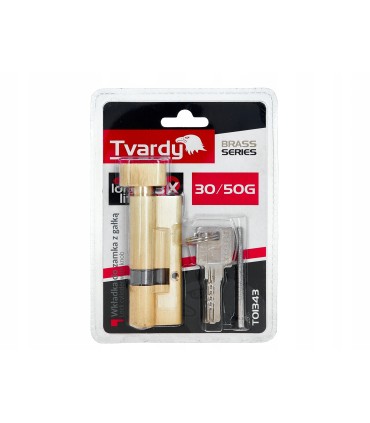 Wkładka do zamka z gałką 30/50g (kolor mosiądz) (100)