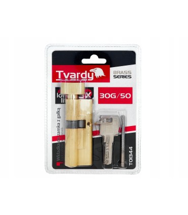 Wkładka do zamka z gałką 30g/50 (kolor mosiądz) (100)
