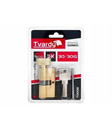 Wkładka do zamka z gałką 30/30g (kolor mosiądz) (100)