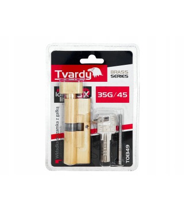 Wkładka do zamka z gałką 35g/45 (kolor mosiądz) (100)