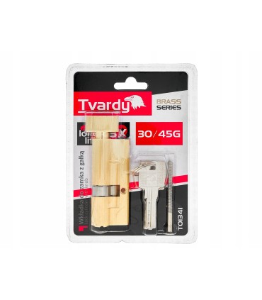 Wkładka do zamka z gałką 30/45g (kolor mosiądz) (100)