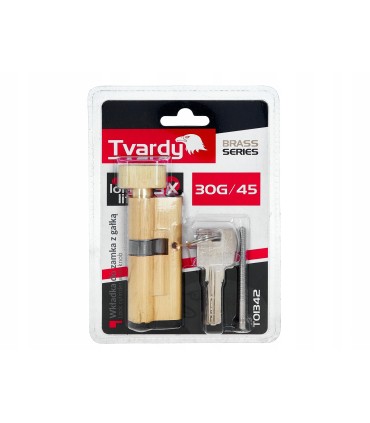 Wkładka do zamka z gałką 30g/45 (kolor mosiądz) (100)
