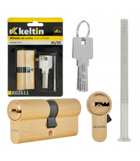 Wkładka do zamka 35/35 (kolor mosiądz) (100)