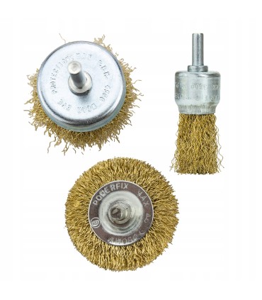 Zestaw drucianych szczotek 3