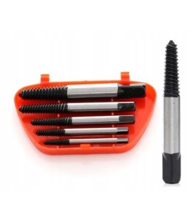 WYKRĘTAKI DO ZERWANYCH USZKODZONYCH ŚRUB SZPILEK ZESTAW WYKRĘTAKÓW 5EL
