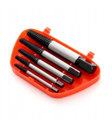 WYKRĘTAKI DO ZERWANYCH USZKODZONYCH ŚRUB SZPILEK ZESTAW WYKRĘTAKÓW 5EL