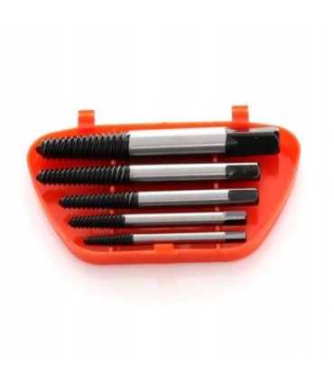 WYKRĘTAKI DO ZERWANYCH USZKODZONYCH ŚRUB SZPILEK ZESTAW WYKRĘTAKÓW 5EL