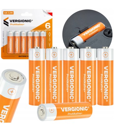 BATERIE ALKALICZNE 6SZT AA R6 6X PALUSZKI MOCNE 1,5V DŁUGA ŻYWOTNOŚĆ