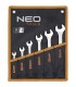 KLUCZE PŁASKO-OCZKOWE PŁASKIE 6-17MM ZESTAW NEO 6 STAL CHROMOWO-WANADOWA