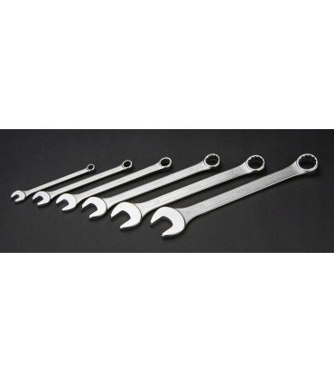 KLUCZE PŁASKO-OCZKOWE PŁASKIE 6-17MM ZESTAW NEO 6 STAL CHROMOWO-WANADOWA