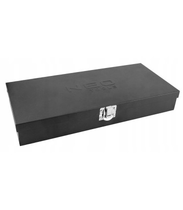 KLUCZE NASADOWE 1/4'' ZESTAW 63SZT NEO GRZECHOTKA PROFESJONALNE STAL CrV