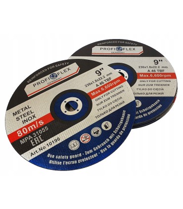 TARCZA DO METALU PROFI 230MMx1.8MM 22,23MM 6000 OBR/MIN TRWAŁA NIEZAWODNA