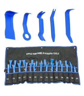 ŚCIĄGACZE DO TAPICERKI 27EL ZESTAW WYJMAKI KOMPLET PŁACHTA DO DEMONTAŻU