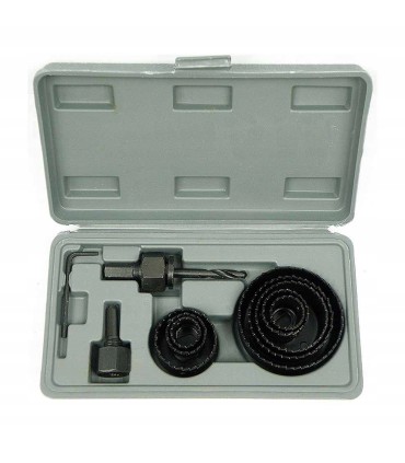 OTWORNICE DO DREWNA 11 SZT WALIZKA ZESTAW OTWORNIC 19-64MM