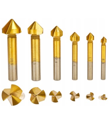 ZESTAW FREZY STOŻKOWE 6EL