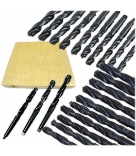 WIERTŁA DO METALU MK2 14.5-23MM MORSE HSS ZESTAW 10SZT UNIWERSALNE HSS