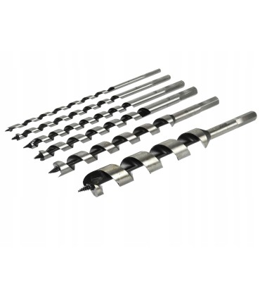 WIERTŁO WIERTŁA DO DREWNA ZESTAW 6-25 MM 230 MM 6 SZTUK STAL HARTOWANA