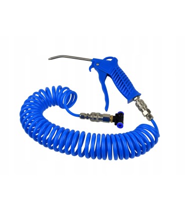 PISTOLET DO PRZEDMUCHIWANIA I CZYSZCZENIA + TRÓJNIK Z WĘŻEM SPIRALNYM 5M