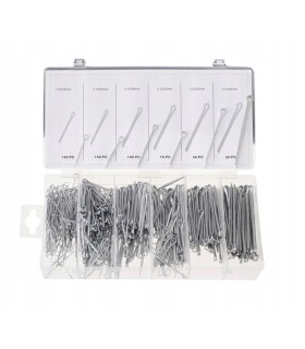 ZAWLECZKI PROSTE ROZGINANE ZESTAW 555 ELEMENTÓW ZE STALOWEGO DRUTU PUDEŁKO