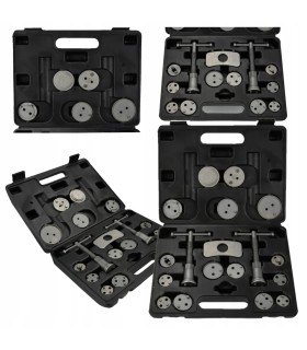 ZESTAW DO COFANIA WYCISKANIA TŁOCZKÓW HAMULCOWYCH 18 ELEMENTÓW WALIZKA