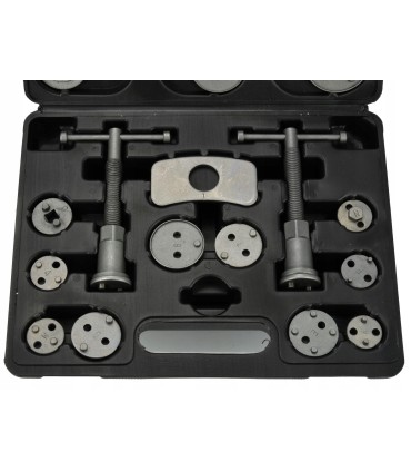 ZESTAW DO COFANIA WYCISKANIA TŁOCZKÓW HAMULCOWYCH 18 ELEMENTÓW WALIZKA