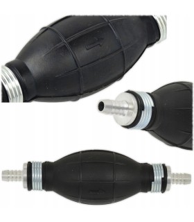 POMPKA SSĄCA RĘCZNA PALIWO OLEJ WODA 8MM ZAWOREK ZWROTNY GUMA ALUMINIUM