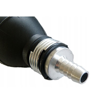 POMPKA SSĄCA RĘCZNA PALIWO OLEJ WODA 8MM ZAWOREK ZWROTNY GUMA ALUMINIUM