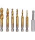 WIERTŁA GWINTUJĄCE HSS M3-M10 GWINTOWNIKI ZESTAW 6SZT METRYCZNE DO BLACHY
