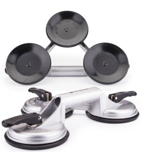 PRZYSSAWKA UCHWYT DO SZYB GLAZURY PŁYTEK 3X ALUMINIOWA MAKSYMALNIE 150 KG