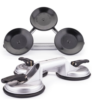 PRZYSSAWKA UCHWYT DO SZYB GLAZURY PŁYTEK 3X ALUMINIOWA MAKSYMALNIE 150 KG