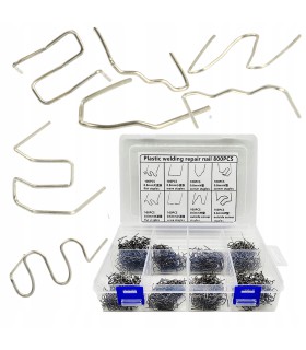 ZESTAW ZSZYWEK DO PLASTIKU ZSZYWKI 800SZT KLIPSY ABS PVC DO ZDERZAKÓW