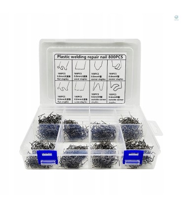 ZESTAW ZSZYWEK DO PLASTIKU ZSZYWKI 800SZT KLIPSY ABS PVC DO ZDERZAKÓW