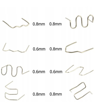 ZESTAW ZSZYWEK DO PLASTIKU ZSZYWKI 800SZT KLIPSY ABS PVC DO ZDERZAKÓW