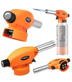 PALNIK GAZOWY NAKRĘCANY ZAPŁON PIEZO NEO NA NABOJE 227G 1300 STOPNI C