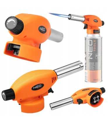 PALNIK GAZOWY NAKRĘCANY ZAPŁON PIEZO NEO NA NABOJE 227G 1300 STOPNI C