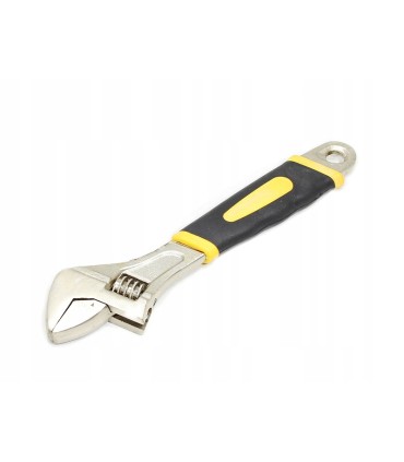 KLUCZ HYDRAULICZNY NASTAWNY SZWED 8" KUTA STAL CHROMOWO-WANADOWA 300G