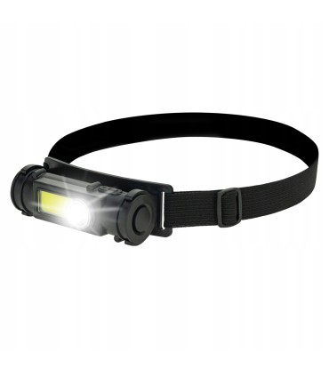 LATARKA CZOŁOWA LED XPE + COB 3,5W MOCNA CZOŁÓWKA REFLEKTOR AKUMULATOR