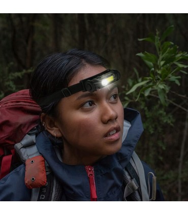 LATARKA CZOŁOWA LED XPE + COB 3,5W MOCNA CZOŁÓWKA REFLEKTOR AKUMULATOR