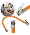 WĘŻYK DO POMPOWANIA KÓŁ DO KOMPRESORA WĄŻ 40CM GWINT 1/4" ŚREDNICA 13MM