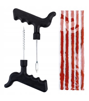 ZESTAW NAPRAWCZY DO PRZEBITYCH OPON SZYBKA NAPRAWA OPONY SZNUR KLEJ