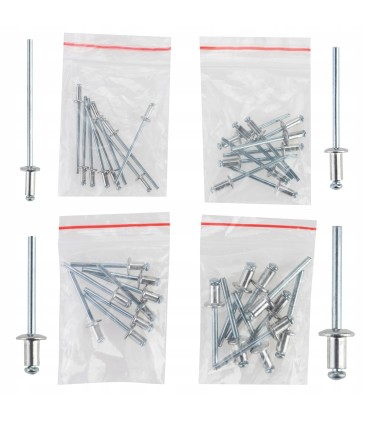 NITOWNICA RĘCZNA + NITY 24cm DO NITÓW ZESTAW 4 KOŃCÓWKI 2,4 - 4,8 mm